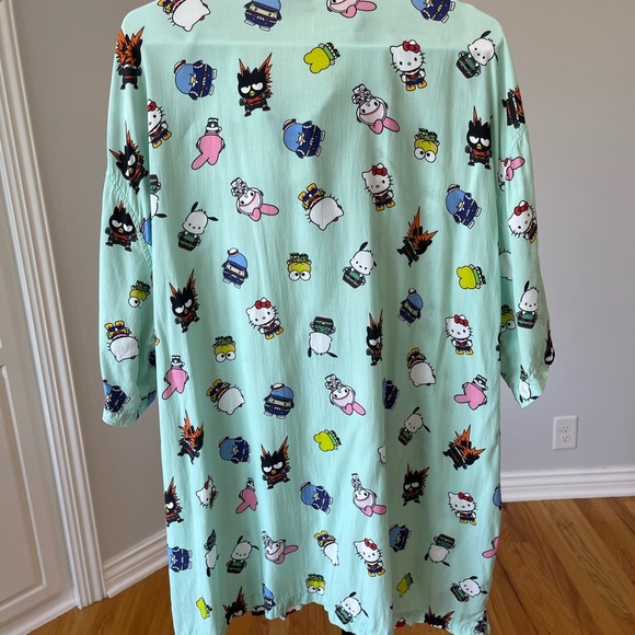 My Hero Academia Hello Kitty and Friends size 3XL button down short sleeve shirt - Picture 14 of 16